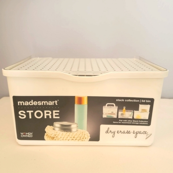 New Madesmart Medium Stacking Lid Storage Bin - Picture 1 of 9